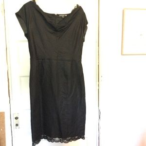 Gorgeous Black Banana Republic x Mad Men Dress with Lace